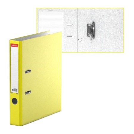 A4, 50 mm, Erichkrause Neon, arched mechanism, yellow folder