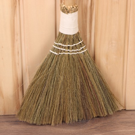 Rice broom with a bamboo pen, 25x90 cm mix-3