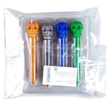 Facial and body makeup grim “Skull”, set 4 colors, in a package-3