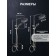 The shower system Zein Z3865, mixer, pouring, tropical and hand watering can, brass, graphite