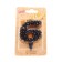 Candle in the Sanata cake, number "6", black with gold stars, 5.5 cm