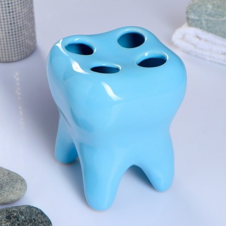 A glass of a toothbrush "Tooth" Blue-3
