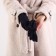 Gloves are female, dimensionless, without insulation, blue color