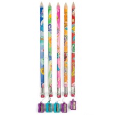 Chernographic pencil with the eraser 