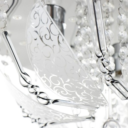Svetogor chandelier "Grodno" 4x60W E27 LED lighting chrome 40x40cm-9