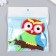 Decor for the creativity of the felt "Owl on the branch" set 2 pcs 11x9 cm