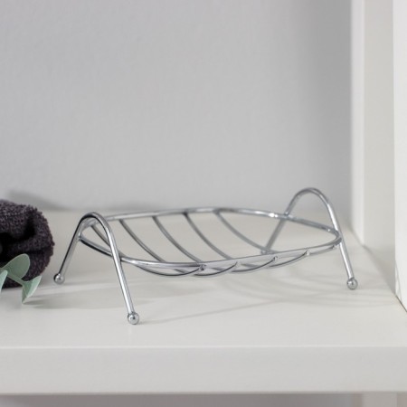 Soap dish on the legs of the sibarite, 12 × 9.5 × 4 cm, chrome color-2