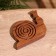 Puzzle-labyrinth "Snail" 14x11 cm, tree shisham