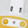 Sconces with Moderny rosettes LED 5W white-yellow 15.5x3.4x42 cm