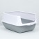 Domik toilet 35 x 50 x 35 cm, white-gray