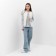 Women's vest quilted mist size 46, milk