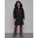 Coat insulated winter female, size 48, black color