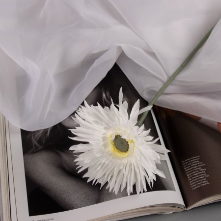 Artificial flowers "chrysanthemum lux" d-11sm, 40 cm, white