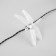 Garland “thread” 4.5 m with nozzles “dragonflies”, dark thread, 30 LED, glow warm white, 2 modes, solar battery