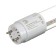LED phytolamp, 9 watts, T8, 600 mm, base G13, IP20, blue-red spectrum, purple, "era"