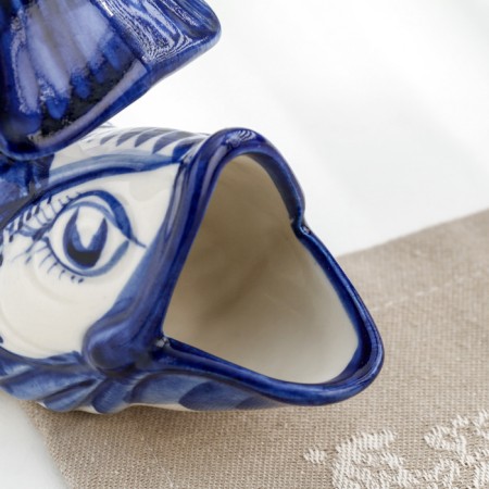 Napkin "fish", small, gzhel, porcelain, 10x12 cm-3