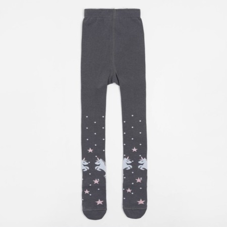 Pantyhose children's kaftan "unicorn" 104-110 cm, gray-1