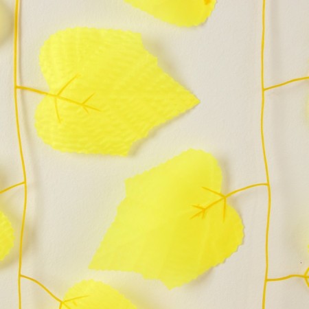 Decor "Girland from the leaves" Length: 2.4 m, width: 26 cm, yellow color-5