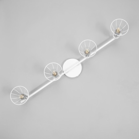 Lamp "Boston" 4x60W E14 white/chrome-5