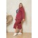 Female dress, size 54, burgundy color