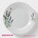Board ceramic lunch share "lavender", d = 23 cm, white color