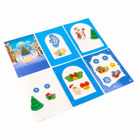 Volumetric application for the New Year "Santa Claus and Bunny", New Year's set for creativity-3