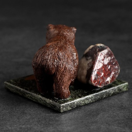 Souvenir "Brown Bear", 5x5x4 cm, coil, gypsum, mix-7