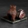 Souvenir "Brown Bear", 5x5x4 cm, coil, gypsum, mix