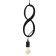 Bayerlux lamp "Figure 8" E27 40W black 35x20 cm
