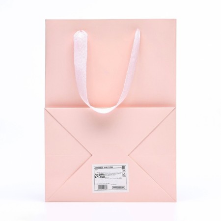 Gift package, with a window, 25 x 18 x 13 cm, pink-2