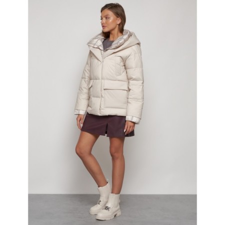 Winter jacket, size 44, beige color-1