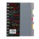 Notepad on the crest A6, 100 sheets, line, plastic cover, with graffiti dividers, mix