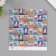 Scrapbooking paper bilateral "travel" density 180 grams set 10 pcs 15.5x17 cm 1071838