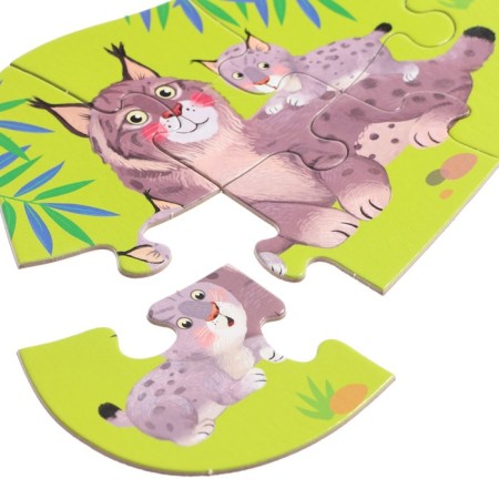 IQ Puzzle Floor "Wild Cats", 3+-4