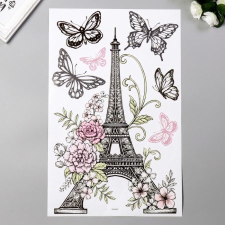 Decorative stickers Room Decor "Eiffel Tower" 32x50 cm-2