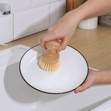 Lotus shade brush for dishes, round-1