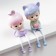 Polystone souvenir "Baby-cow/baby a tuker with long legs" set 2 pcs 19x6x7.5 cm