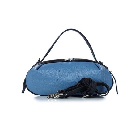 Female bag, genuine leather, 300x130x150 cm, goal/black-1