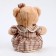 Soft toy "Bear" with a bow and heart, 39 cm, beige color