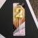 Candle for the cake, the number "2", gold.