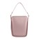 Bag women, genuine leather, pink, 31x10x24 cm