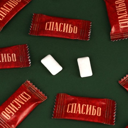 Chewing gum “Thank you for choosing us”, 68 g (50 pcs of 1.36 g).