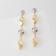 Earrings Metal "Style" Laboe, the color of silver-gold