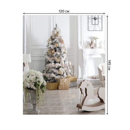 The tablecloth “Atmosphere of Christmas”, rectangular, oxford, size 120x145 cm-1