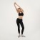Top female, with breast support, size XS (42), black color