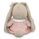 Soft toy "Bunny Mi", in the sleeping overalls, 18 cm