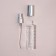 Perfume bottle "Transparent pattern", with a spray, 15 ml, silver color