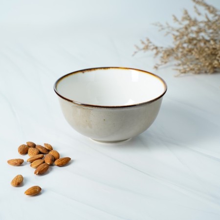 Porcelain salad Magistro "Cerera", 650 ml, 15 × 7.5 cm, brown color-4