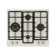 Hon surface Delvento V60V41O220, gas, 4 burners, beige