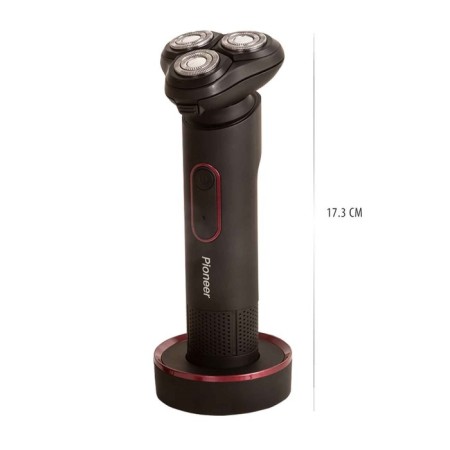 Electric blower Pioneer BS003, 3 heads, 2 nozzles, battery, black-red-3